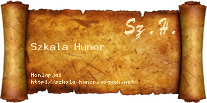 Szkala Hunor névjegykártya
